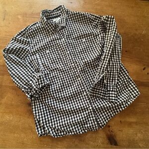 Croft & Barrow Black and White Plaid Shirt